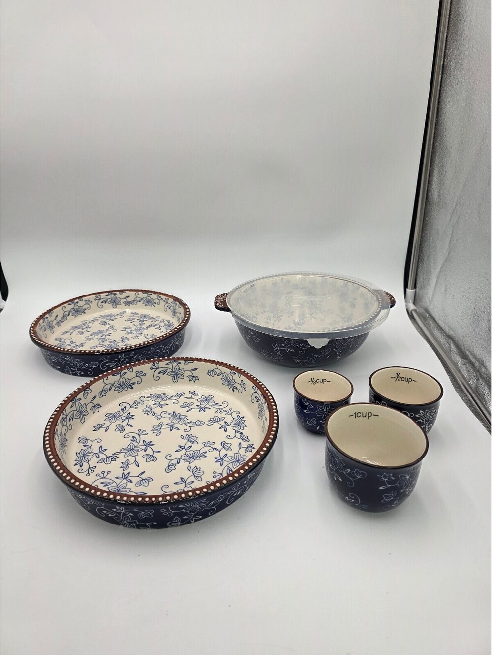 Temp-tations Floral Lace 6-Piece Ovenware Set by Tara